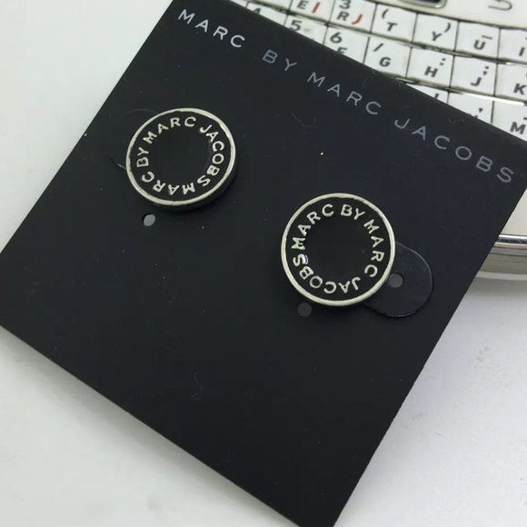 Marc By Marc Jacobs Jewelry - Marc Jacobs earrings black enamel silver new card